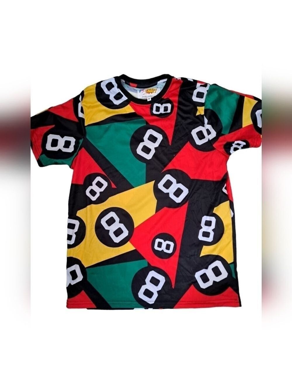 VTG Oh Snap! Drill Clothing T Shirt TEE Retro 8 Ball pool Print Short Sleeve Med - Picture 2 of 5
